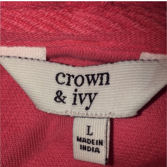 Crown & Ivy size large hooded top. - Picture 5 of 6